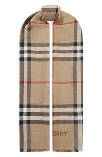 Шарф из шерсти и шелка Burberry
