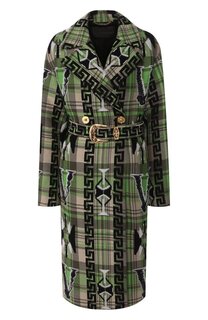 Шерстяное пальто Versace