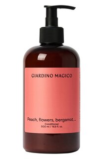 Питательный кондиционер для волос Peach, flowers, bergamot,… (500ml) Giardino Magico