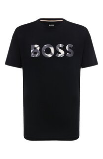 Хлопковая футболка BOSS