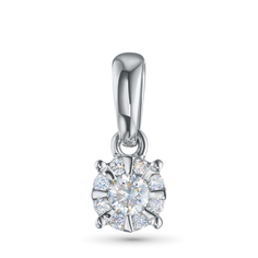 Подвеска из серебра э0612пд09177100_white ЭПЛ Даймонд