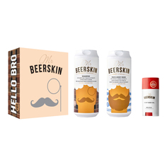 Подарочный набор с шампунем для волос с пивными экстрактами против перхоти Beerskin