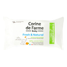 CLEANSING WIPES FRESH &amp; NATURAL Салфетки влажные - с календулой Свежесть Corine de Farme