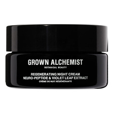 Ночной восстанавливающий крем нейро-пептид и фиалка Grown Alchemist