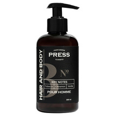 №3 for Men Head &amp; Body Tobacco, Cinnamon, Vanilla Мужской шампунь-гель 2 в 1 для волос и тела Press Gurwitz Perfumerie