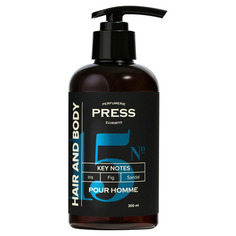 №15 Iris, Fig, Sandal Men Head &amp; Body Мужской шампунь-гель 2 в 1 для волос и тела Press Gurwitz Perfumerie
