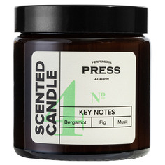 №4 Bergamot, Fig, Musk Ароматизированная свеча Press Gurwitz Perfumerie
