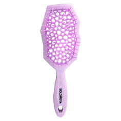 Wide teeth air cushion brush for wet&amp;dry hair Lilac Массажная расческа для сухих и влажных волос с широкими зубьями сиреневая Solomeya