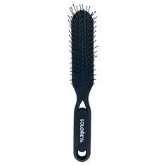 Detangler Hairbrush for Wet &amp; Dry Hair Black Aesthetic Расческа для распутывания сухих и влажных волос черная Solomeya