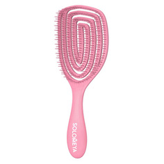 Wet Detangler Brush Oval Strawberry Расческа для сухих и влажных волос с ароматом клубники Solomeya