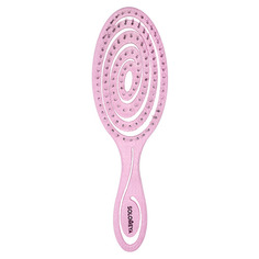 Detangling bio hair brush Light pink Подвижная био-расческа для волос светло-розовая Solomeya