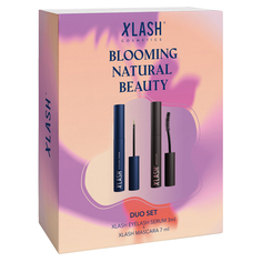 BLOOMING Набор-дуэт: сыворотка для роста ресниц и удлиняющая термотушь Xlash Cosmetics