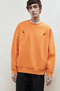 свитшот мужской Свитшот oversize с молниями на плечах Befree