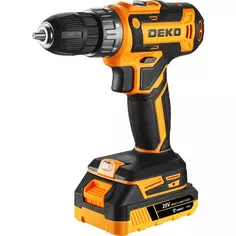 Дрель-шуруповерт аккумуляторная Deko ZKCD20V 084-1007, 20 В Li-ion 2x1.5 Ач ДЕКО