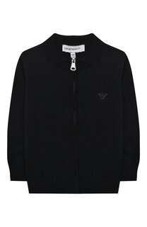 Кардиган из хлопка и шерсти Emporio Armani