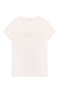Хлопковая футболка Chloé Chloe