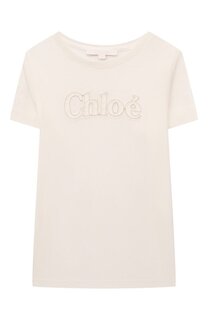Хлопковая футболка Chloé Chloe