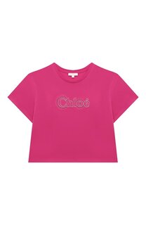 Хлопковая футболка Chloé Chloe
