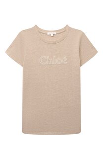 Хлопковая футболка Chloé Chloe