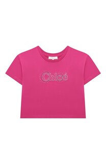 Хлопковая футболка Chloé Chloe
