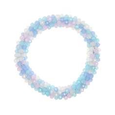 Резинка для волос с бисером, голубая Rena Chris детская