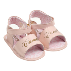 Пинетки-босоножки, розовые Roberto Cavalli