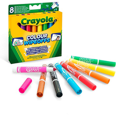 Набор фломастеров CRAYOLA Стирающиеся фломастеры для белой доски Colour Wipeoffs 8.0