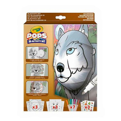 CRAYOLA Набор для творчества Pops 3D Wilderness "Дикие животные"