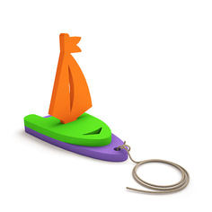 Игрушка для ванной ELBASCO Конструктор детский для воды "Парусник" 1.0 Elbasco