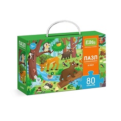 развивающая игрушка ELBASCO Пазл - виммельбух для детей на внимательность "В лесу" 80 элементов 1.0 Elbasco