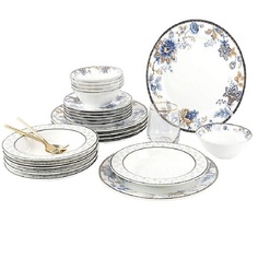 Набор посуды ARYA HOME COLLECTION Набор Столовой Посуды Elegant из фарфора Flora