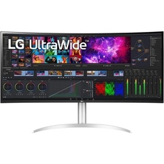 Монитор 40" LG UltraWide 40WP95C-W 5120x2160, IPS, 21:9, 300cd/m2, 1000:1, 5ms (GtG), curved 2500R, 178є/178є, VESA 100x100, RJ-45, DP, 2*Thunderbolt
