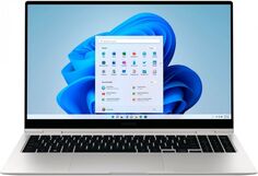 Ноутбук Samsung Book 2 Pro 360 NP950 i7-1260P/16GB/1TB SSD/Iris Xe graphics/15.6" AMOLED Touch FHD/WiFi/BT/cam/Win11Home/silver