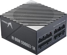 Блок питания ATX FORMULA VL-1200G5 MOD 1200W, APFC, 80+ gold, 140mm fan, cable management, lt.blue RTL