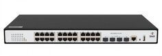 Коммутатор управляемый SNR SNR-S2989G-24TX-POE PoE уровня 2, 24*10/100/1000Base-T с поддержкой PoE, 4*1/10G SFP+, PoE 370 Ватт