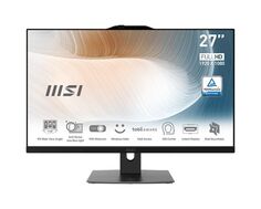 Моноблок 27 MSI Modern AM272P 12M AiO 9S6-AF8211-648 i7-1260P, 32GB, 1TB SSD, 1920x1080 IPS, UHD Graphics, WiFi, BT, Cam, Wireless KB/mouse, Eng/Rus