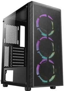 Корпус ATX Azza Prime 360E CSAZ- 360E черный, без БП, боковая панель из закалённого стекла, 2xUSB 3.0, audio
