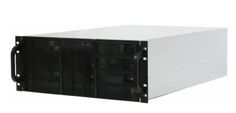 Корпус серверный 4U Procase RE411-D11H0-A-45-F черный, без БП, 11x5.25+0HDD, глубина 450мм, MB ATX 12"x9.6" + 2FAN