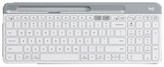 Клавиатура Wireless Logitech K580 USB, 102 клавиши, белая 920-010623