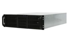 Корпус серверный 3U Procase RE306-D6H4-FA-55 черный, без БП, 6x5.25+4HDD, глубина 550мм, MB ATX 12"x9.6", 4slot,панель вентиляторов 3*120x25 PWM