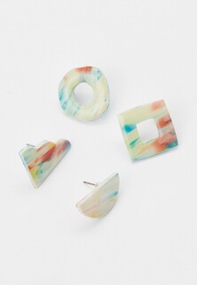 Серьги 2 пары Recycle.Object Forms earrings color