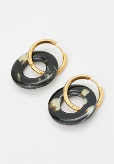 Серьги Recycle.Object Round earrings black