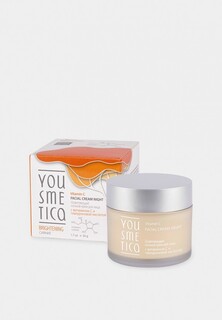 Крем для лица Yousmetica осветляющий ночной с витамином С и гиалуроновой кислотой
