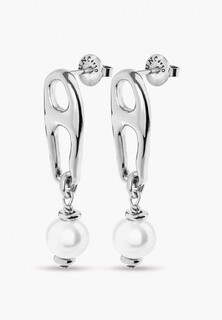 Серьги Unode50 Pearl & Match с серебром