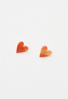 Серьги Recycle.Object Heart stud earrings