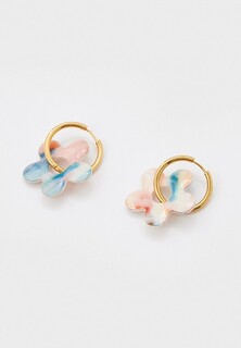 Серьги Recycle.Object Midi flower earrings