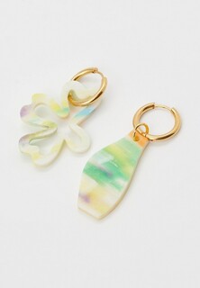 Серьги Recycle.Object Vase and dandelion earrings color