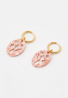 Серьги Recycle.Object Lace earrings red