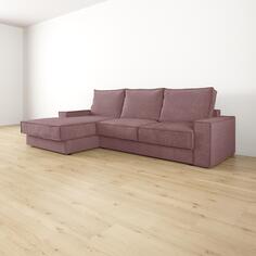 Диван угловой левый Бергамо Лазурит