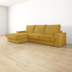 Диван угловой левый Бергамо Лазурит